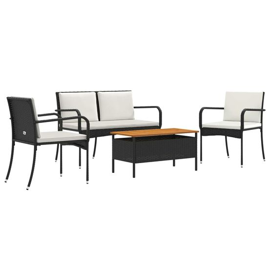 Ensemble de jardin noir polyrotin