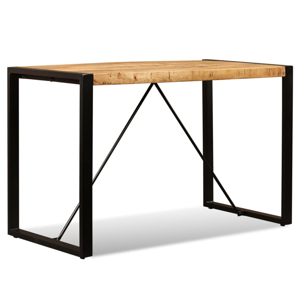 Table à manger bois de manguier brut 120 cm