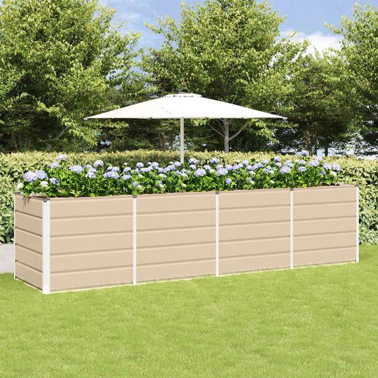Potager surélevé géant acier 320x80x75 cm aménagement de jardin