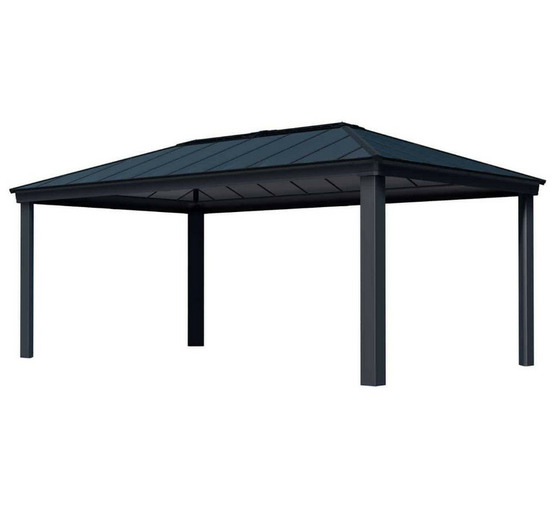 Gazebo de jardin 611,5x363,5cm gris - 706083