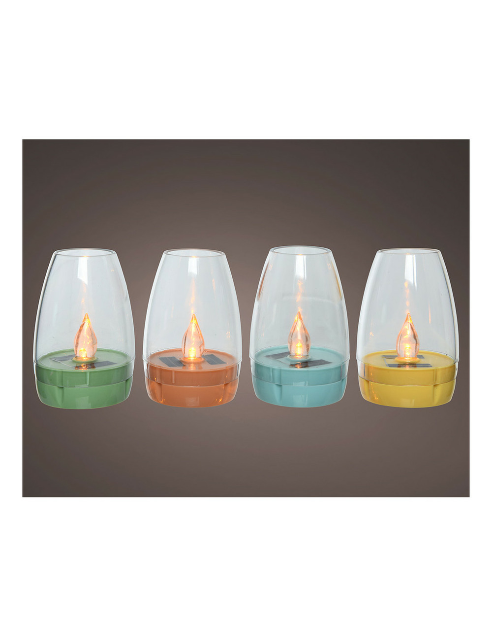 Lampe de table solaire verte 895850 - lumineo