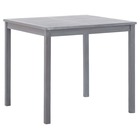Table de jardin gris 80x80x74 cm bois d'acacia massif