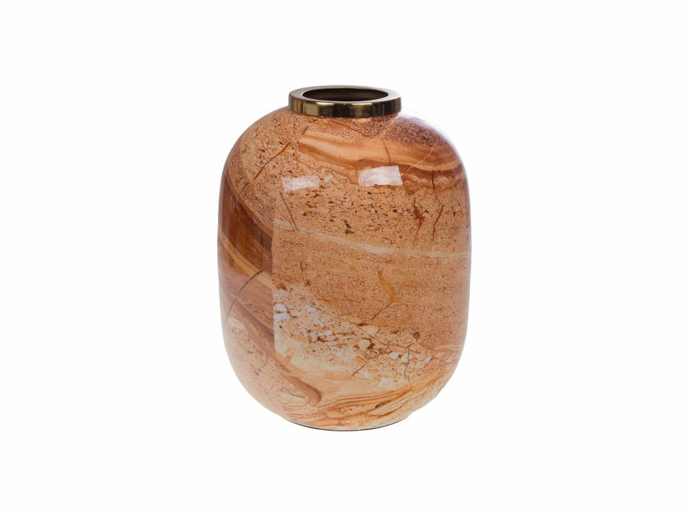 Vase minéral boisée 29 x 37 cm