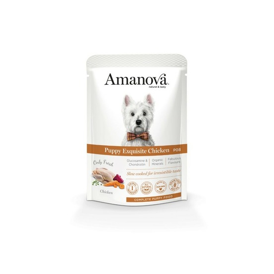 Pâtée chiot sans céréales au poulet amanova 300 g