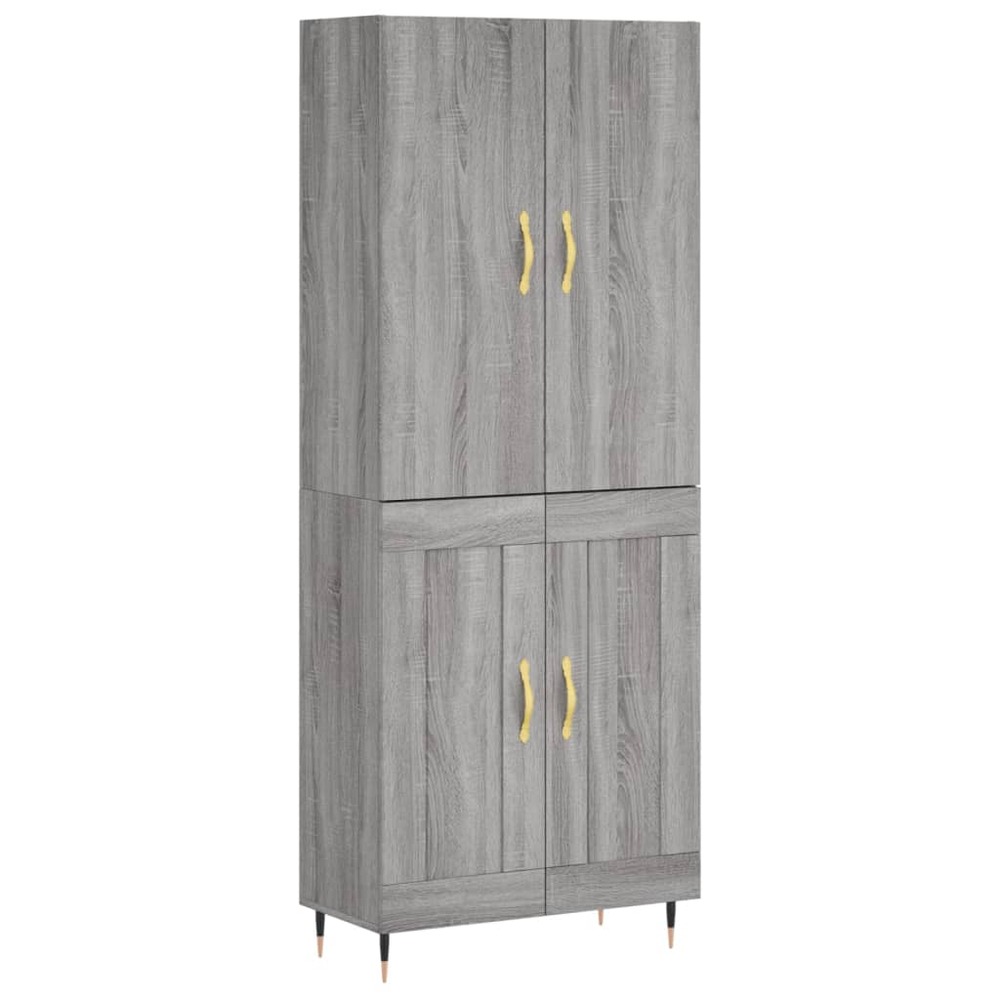 Buffet bahut commode armoire meuble de rangement organisateur cuisine salle de séjour salon haut sonoma 69,5 x 34 x 180 cm bo
