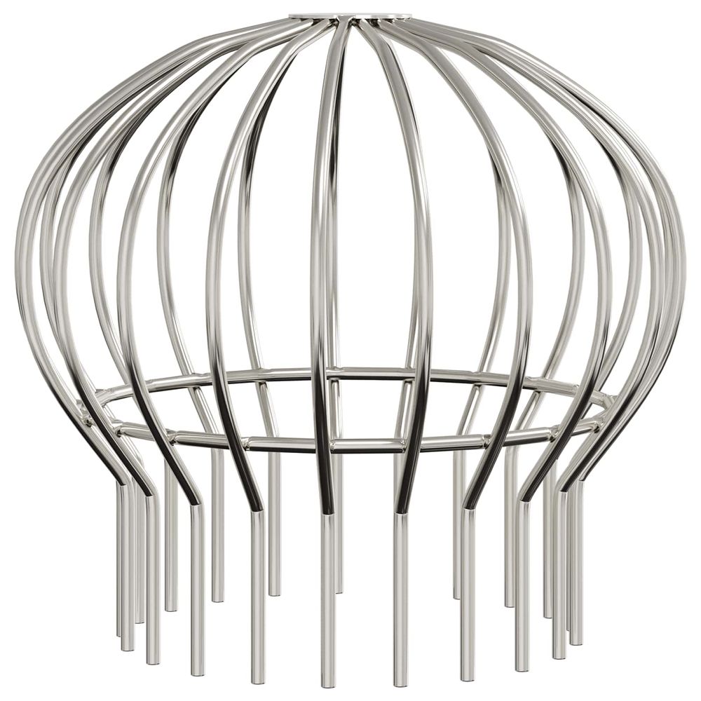 Garde-feuilles de gouttière 8 pc argent 200 mm acier inoxydable