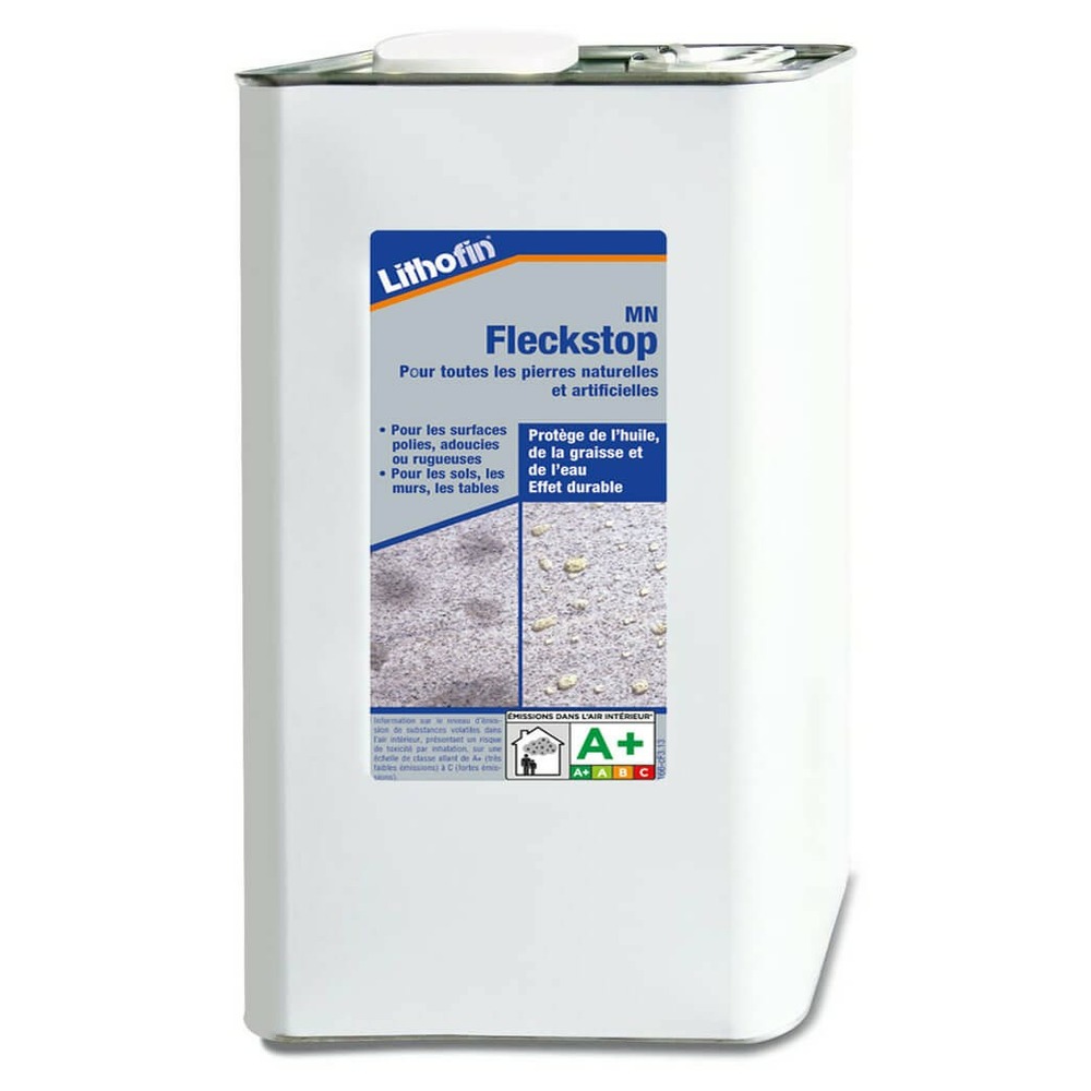 Lithofin mn fleckstop 5 l - hydrofuge anti-taches pierre naturelle