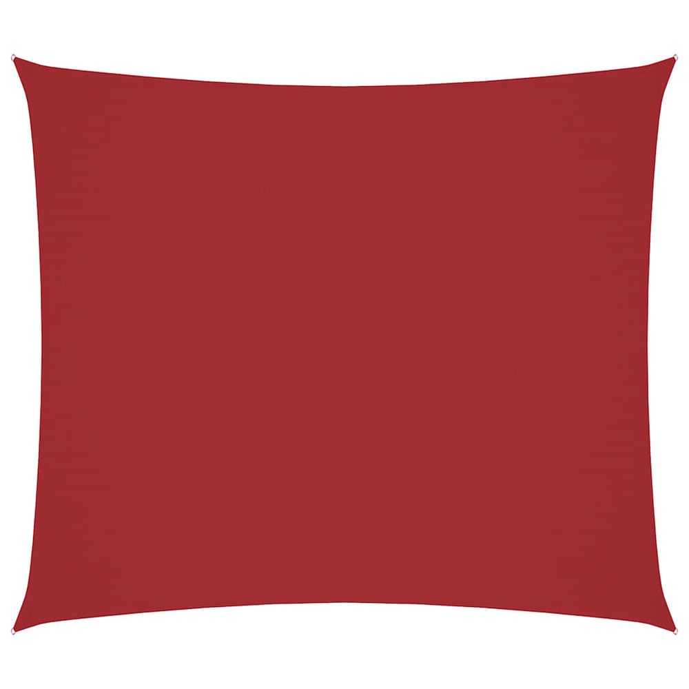 Voile de parasol tissu oxford rectangulaire 2,5x3 m rouge