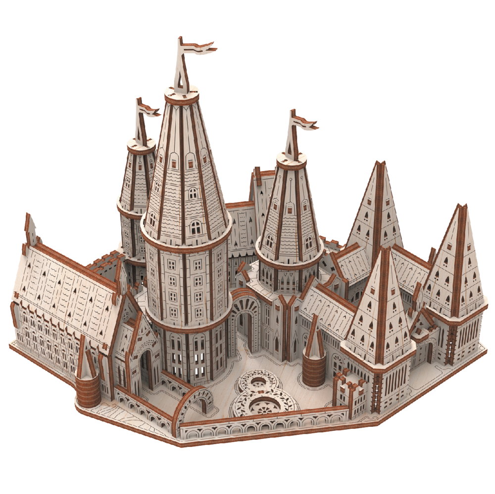 Puzzle 3d ecole de magie