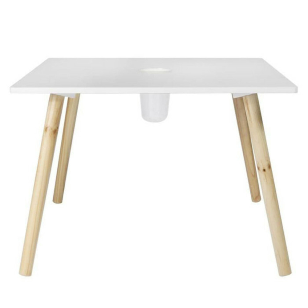 Table avec pot à crayons 