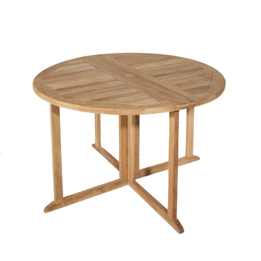 Table de jardin pliante 4/5 personnes en bois teck