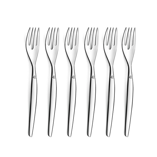 Jet - 6 fourchettes à gâteau