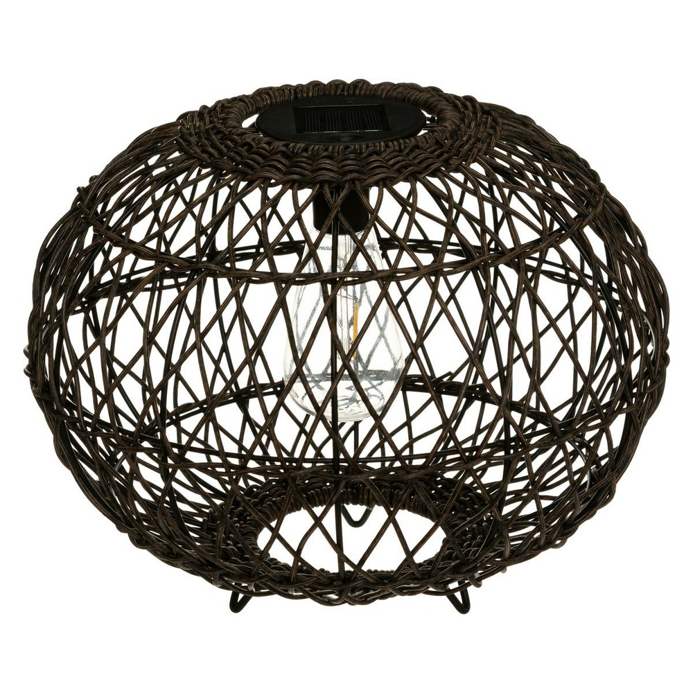 Lampe solaire boule - métal d31 cm