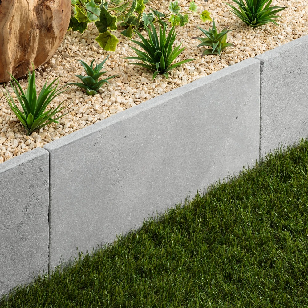 Bordure de jardin pierre de l'atlas gris 61x33x3 cm (à l'unité) - ro'ma nature