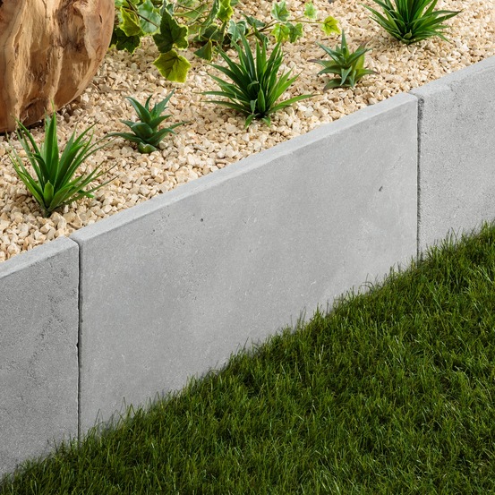 Bordure de jardin pierre de l'atlas gris 61x33x3 cm (à l'unité) - ro'ma nature