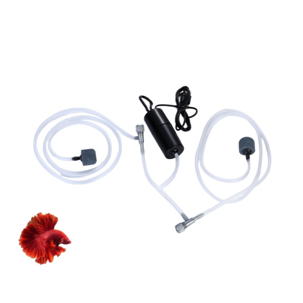 Mini pompe à air réglable & silencieuse pour aquarium