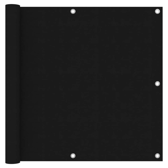 Écran de balcon noir 90x300 cm tissu oxford