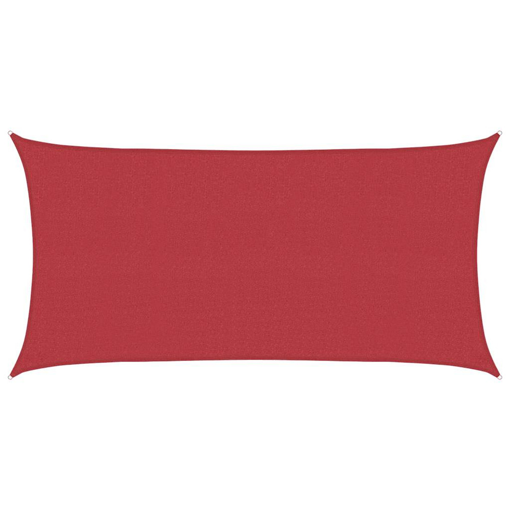 Voile d'ombrage 160 g/m² rouge 2x3,5 m pehd