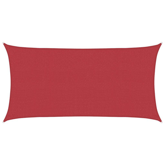 Voile d'ombrage 160 g/m² rouge 2x3,5 m pehd