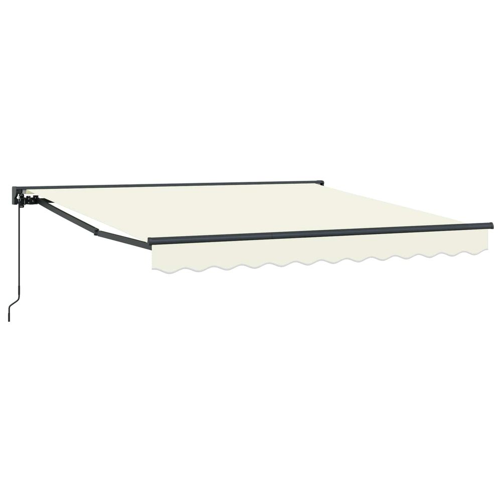 Cadre d'auvent crème 300 x 250 cm polyester avec revêtement pu