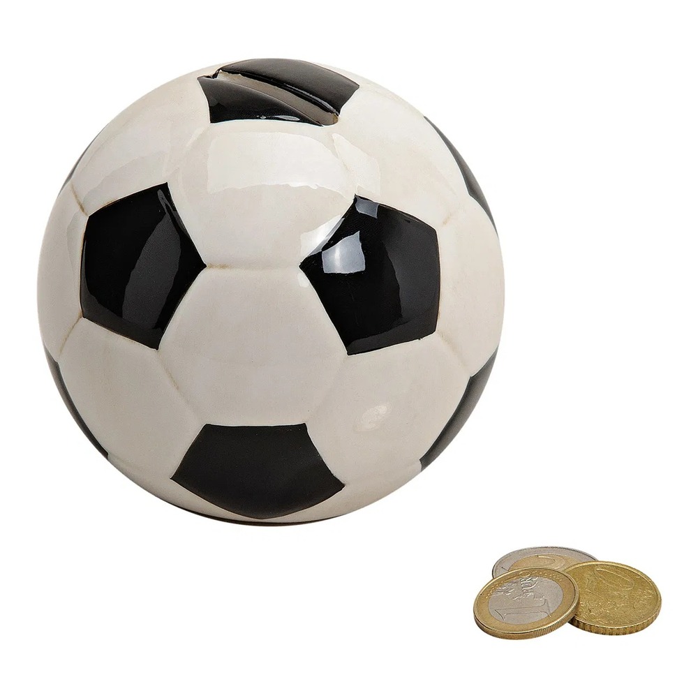 Tirelire en céramique ballon de foot