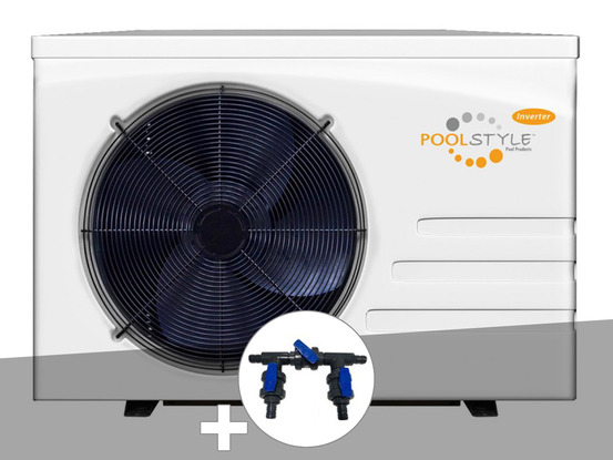 Pompe à chaleur 16,50 kw inverter 17m + kit by-pass ø 32/38/50 mm