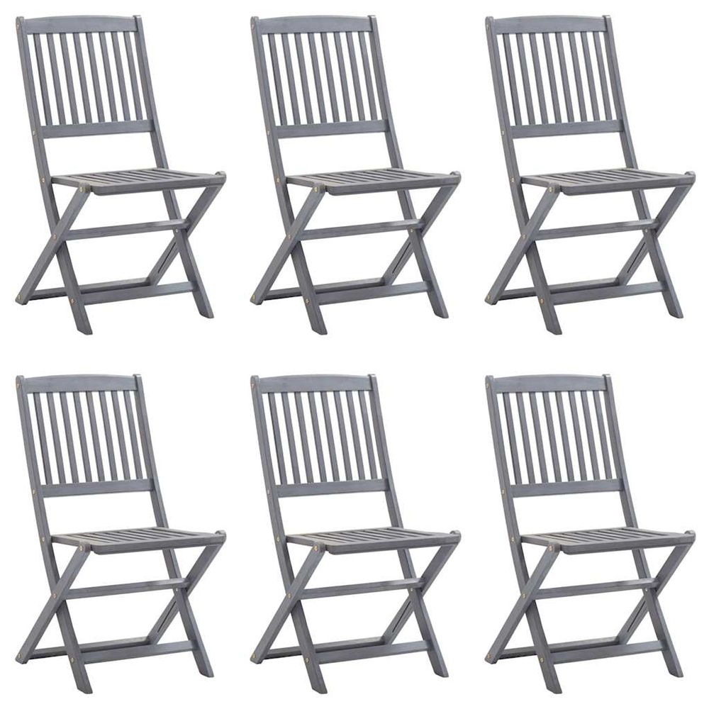 Chaises pliables d'extÃ©rieur 6 pcs