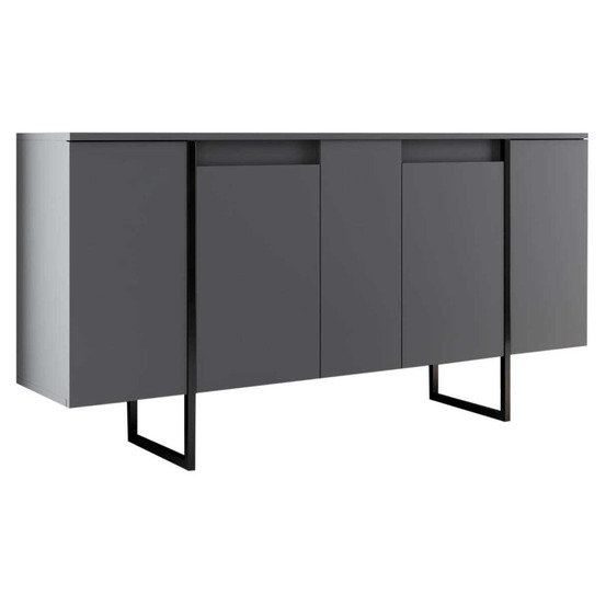 Buffet en aggloméré pieds en métal luxe