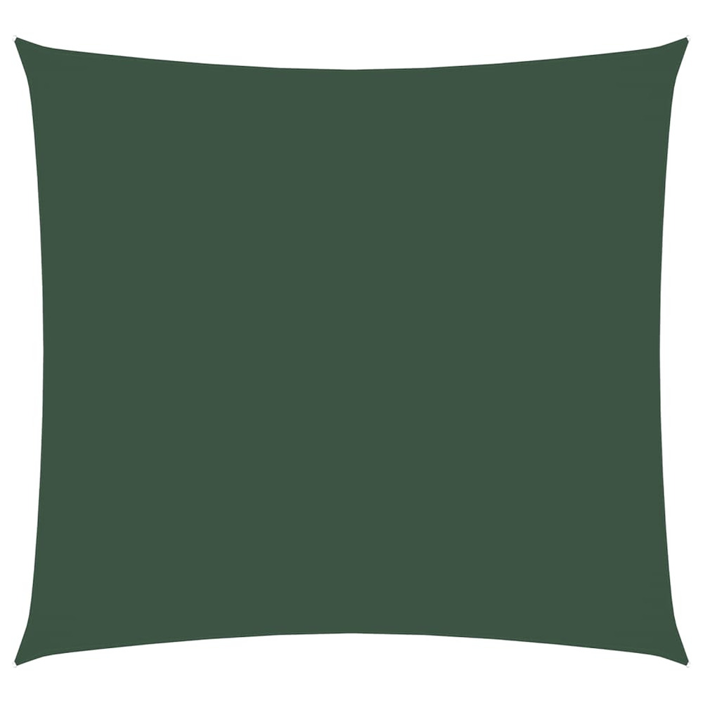 Voile de parasol tissu oxford carré 4x4 m vert foncé