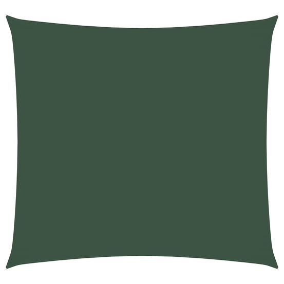 Voile de parasol tissu oxford carré 4x4 m vert foncé
