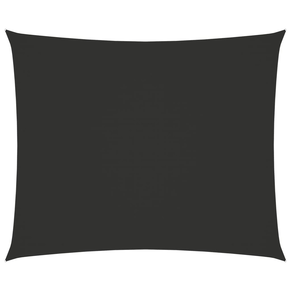 Voile d'ombrage parasol tissu oxford rectangulaire 2,5 x 3,5 m anthracite