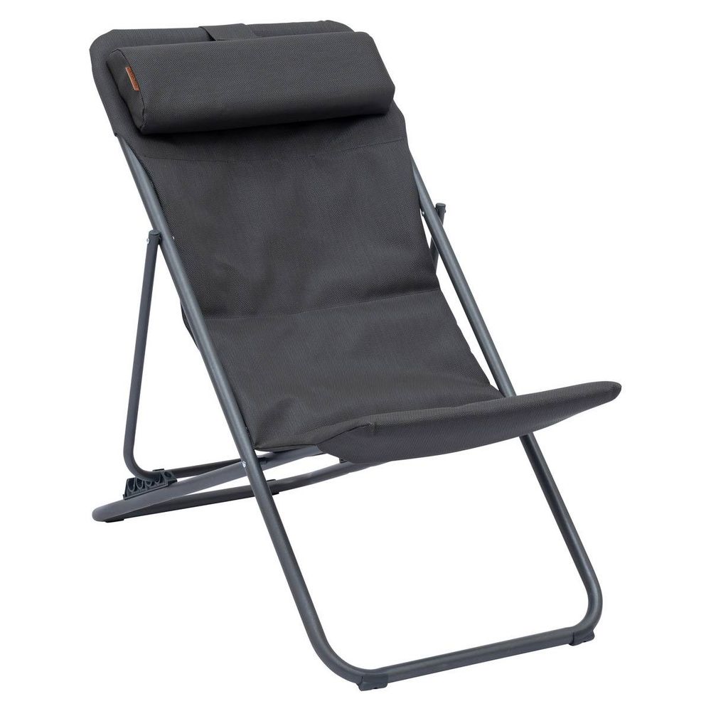 Chilienne de jardin empilable pliable mirael gris graphite