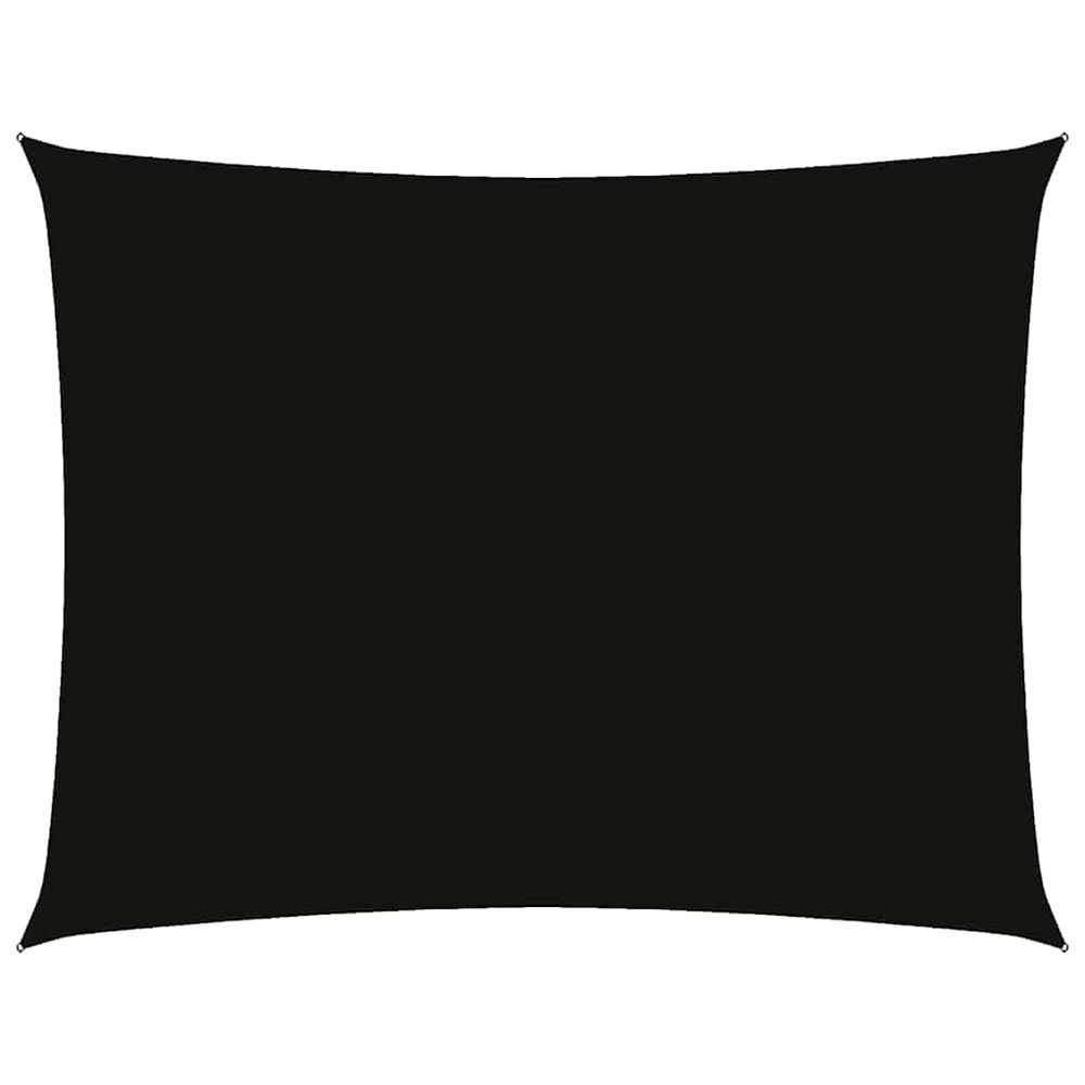 Voile de parasol tissu oxford rectangulaire 3,5x5 m noir