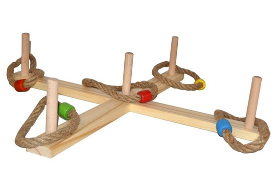 Jeu d anneaux en bois