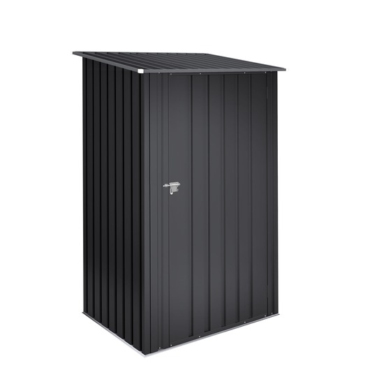 Wasabi - abri de jardin métal 1100 l stark – porte à charnières, verrouillage du loquet, gris, armoire