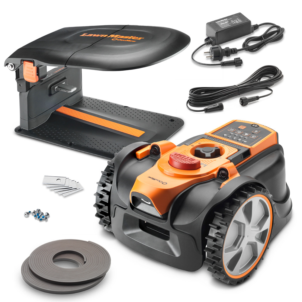 Robot tondeuse autonome 18v sans fil périmétrique avec station de charge et gara