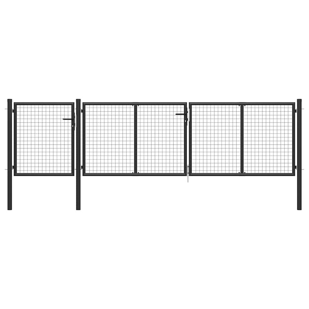 PORTAIL DE JARDIN ACIER 400 7-(864123)