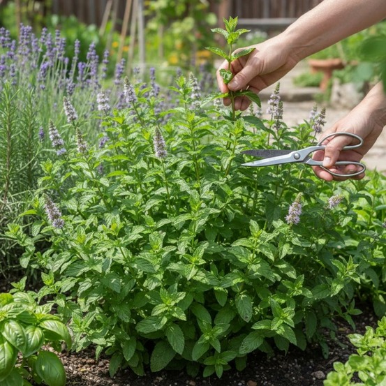 Menthe aquatique - sans traitement godet - 5/20 cm