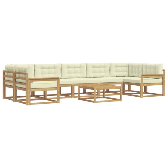 Ensemble de canapés d'extérieur 6 pc blanc et crème