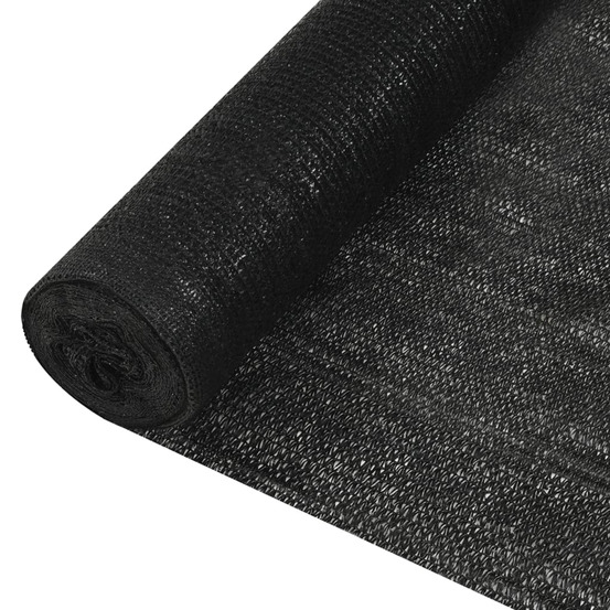 Filet brise-vue noir 1,8x25 m pehd 195 g/m²