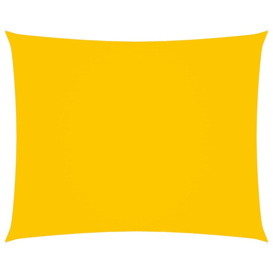 Voile de parasol tissu oxford rectangulaire 3x4 m jaune