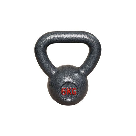 Kettlebell en fonte - 6 kg pour le fitness et l'entraînement de force