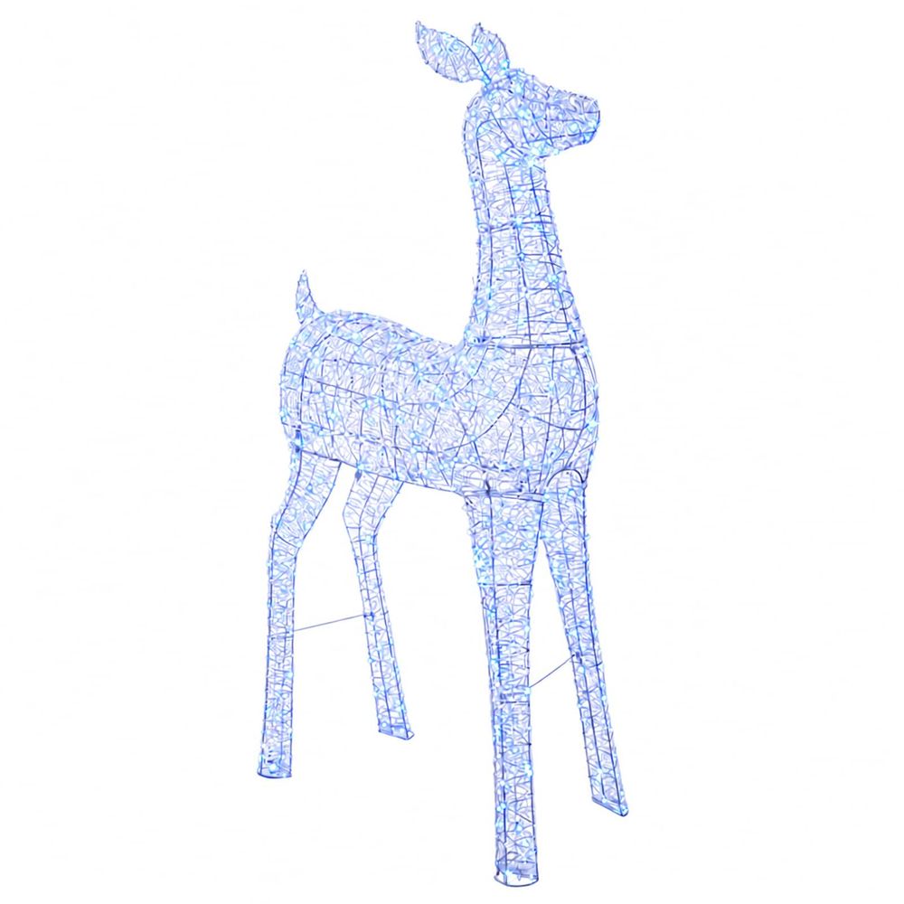 Renne de noël lumineux à led loviisa 900 led bleu