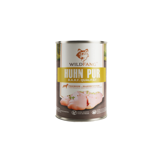 Wildfang - aliment humide pur pour poulet - qualité barf - 1 x 800 g