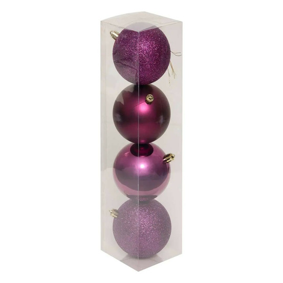 Lot de 4 boules de noël