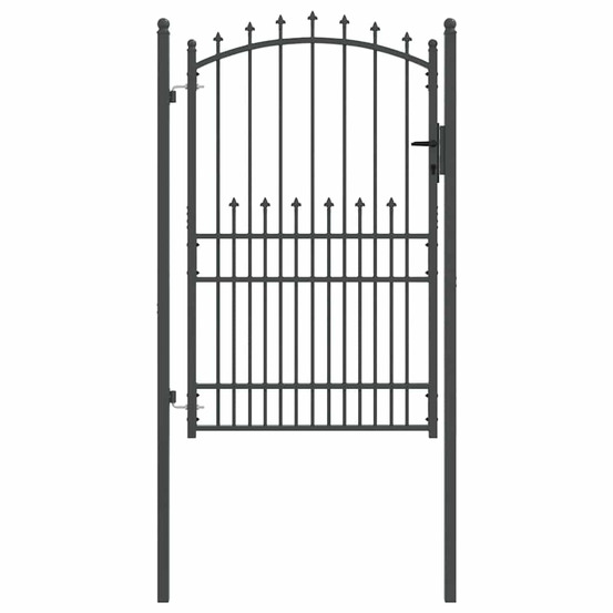 Portail de clôture avec pointes emmen 200 x 100 cm