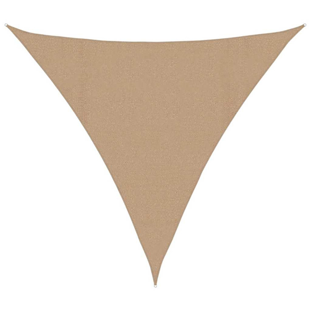 Voile d'ombrage 160 g/m² taupe 6x6x6 m pehd