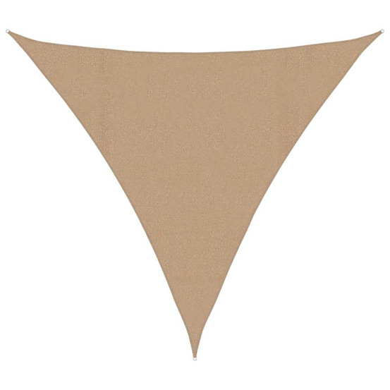 Voile d'ombrage 160 g/m² taupe 6x6x6 m pehd