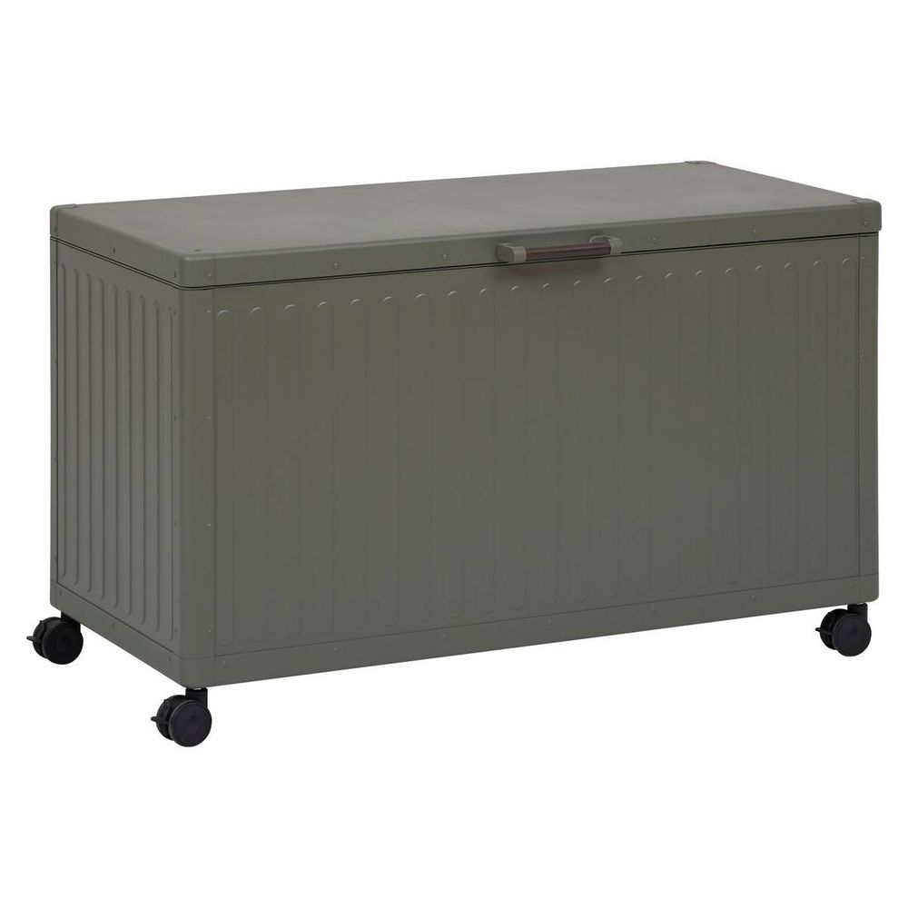 Coffre de rangement edenio vert laurier 510l