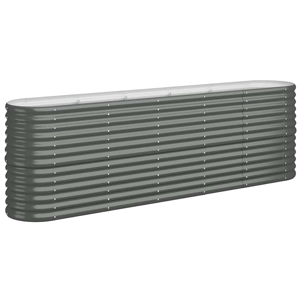 Lit surélevé de jardin acier galvanisé anthracite
